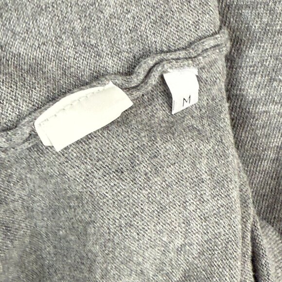 CAFE COTON Paris Portofino Preppy Collared Cotton Cardigan Sweater Mens L Gray - Picture 7 of 8